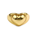 Shangjie Oem Joyas atacado 925 Moda de moda prateada anéis de ouro anéis ajustáveis ​​anéis de coração brilhante para meninas